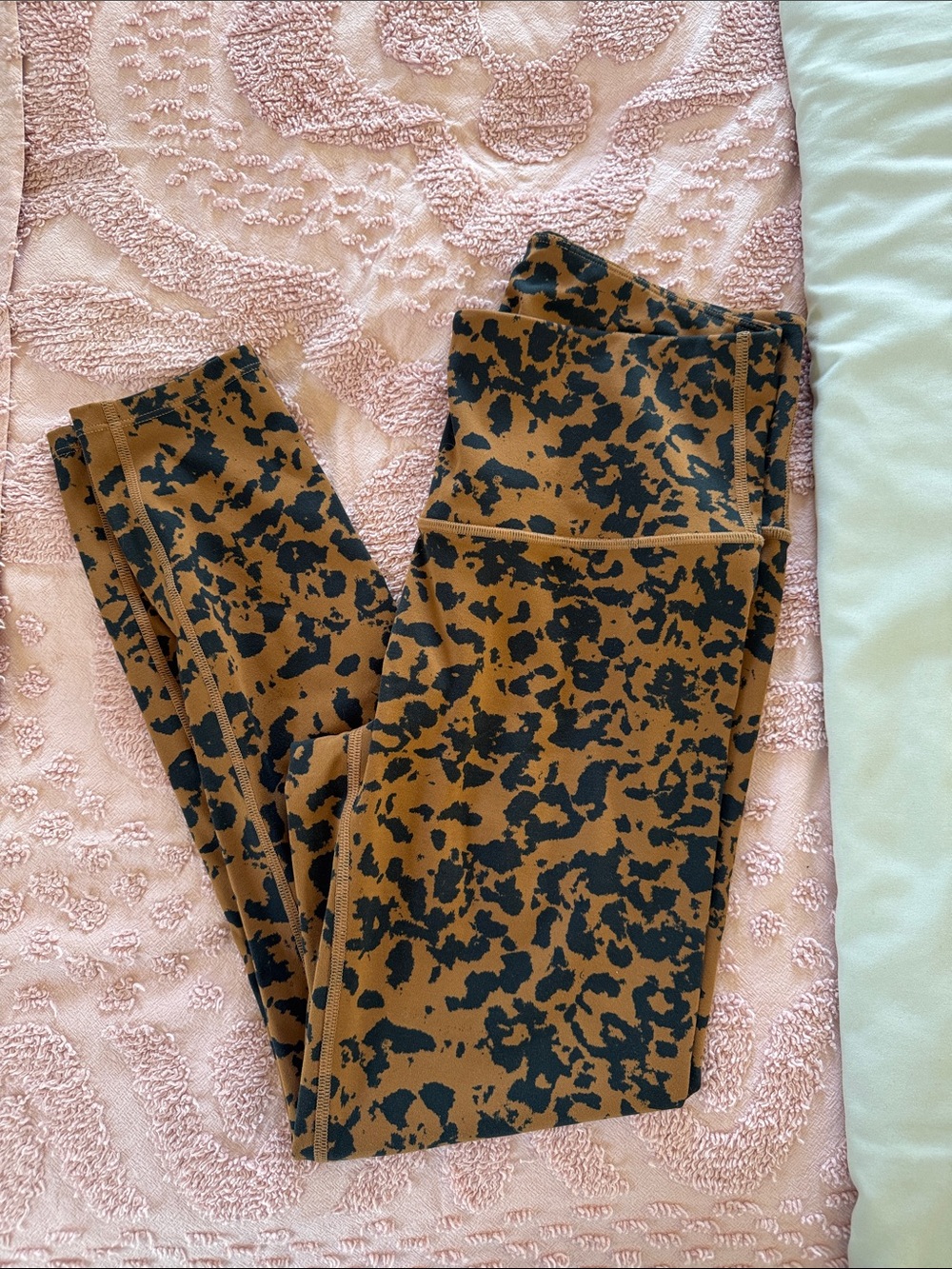 VARLEY High-Rise Animal Print Leggings - Brown/Black